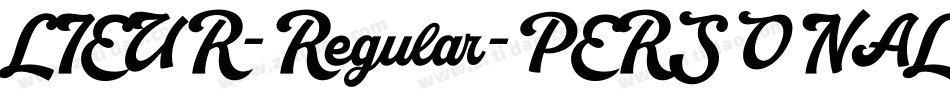 LIEUR-Regular-PERSONAL USE ONLY字体转换